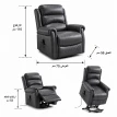 كرسي استرخاء كهربائي ثابت MLM-111061 GREY PB-41