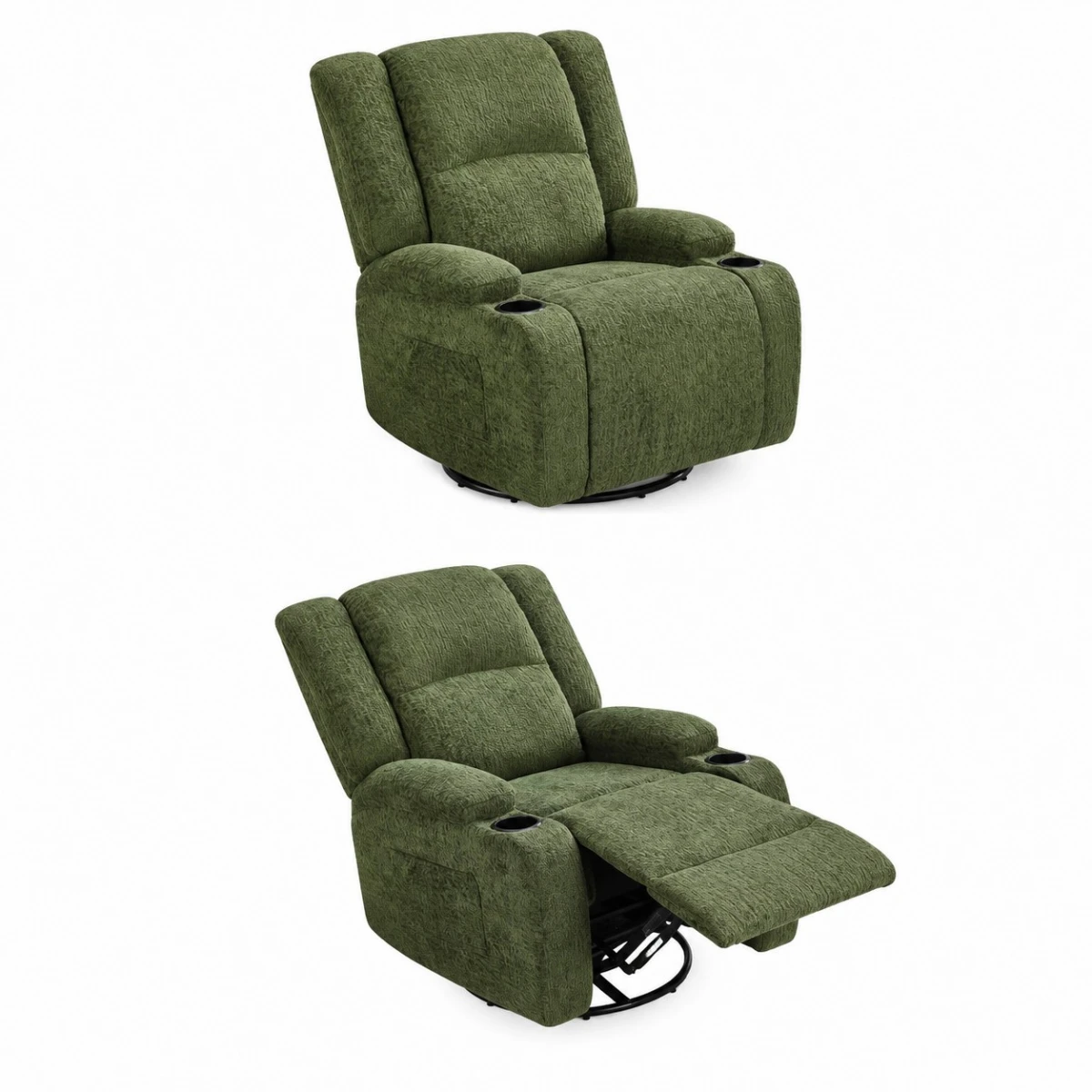 كرسي استرخاء هزاز دوار SF-07 GREEN