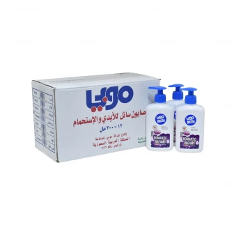 كرتون صابون سائل لليدين موبي برائحة احلام رومانسية 12 قطعة × 300 مل 