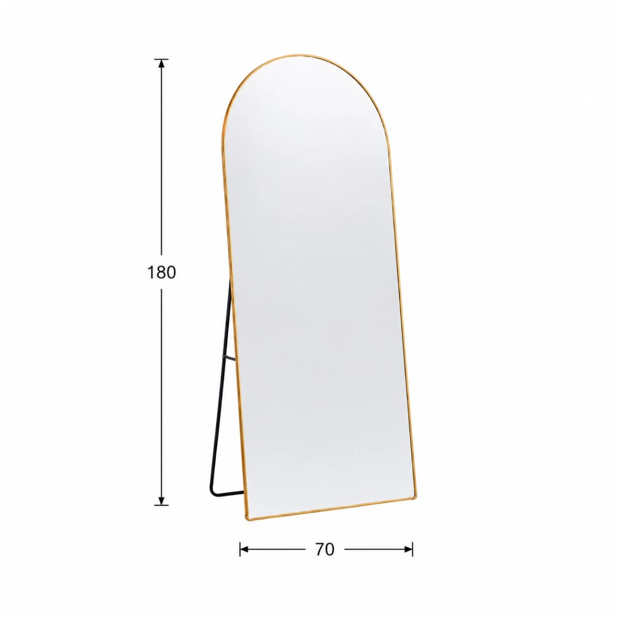 مرايا استاند 180*70 M34 GOLD