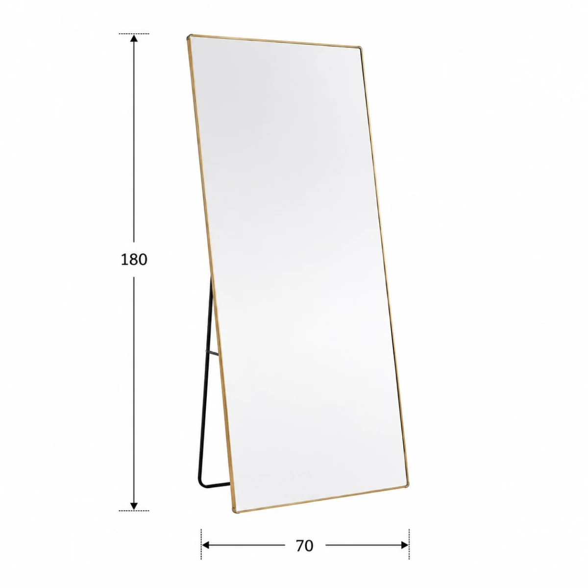 مرايا استاند 180*80 M35 GOLD