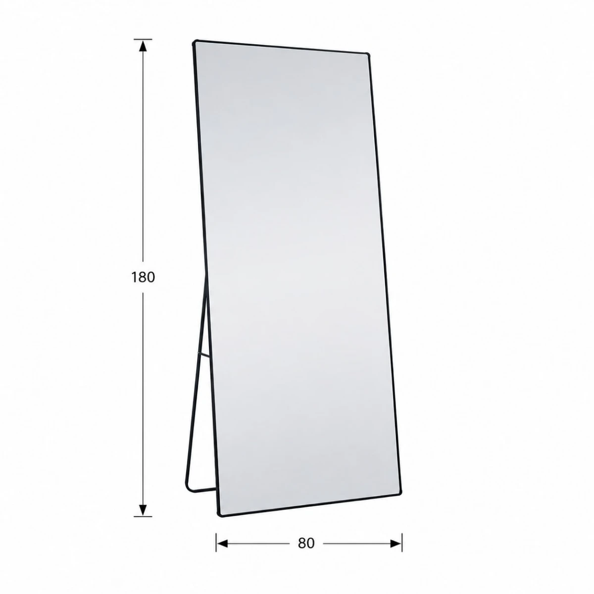 مرايا استاند 180*80 M35 BLACK