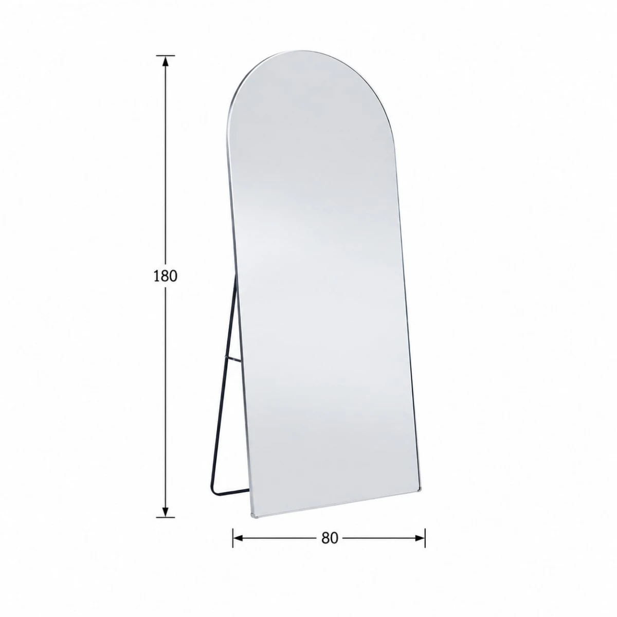 مرايا استاند 180*80 M36 SILVER