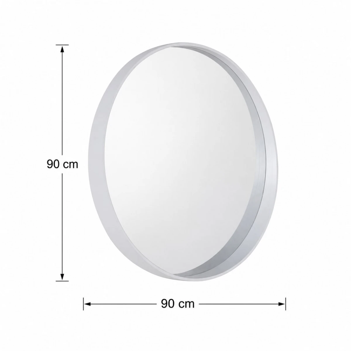 مراية دائري 90*90 M52 WHITE