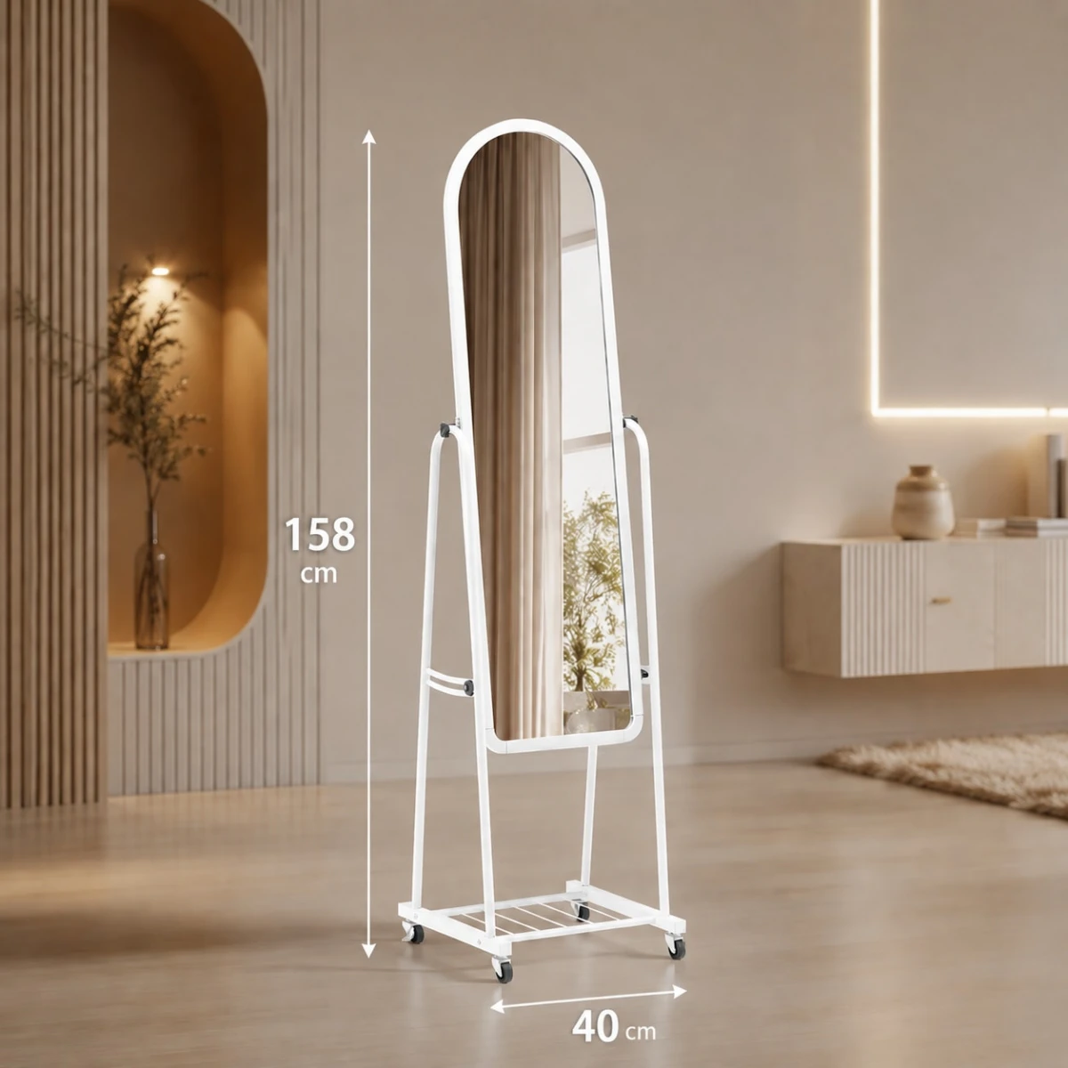 مراية ستاند M02 WHITE