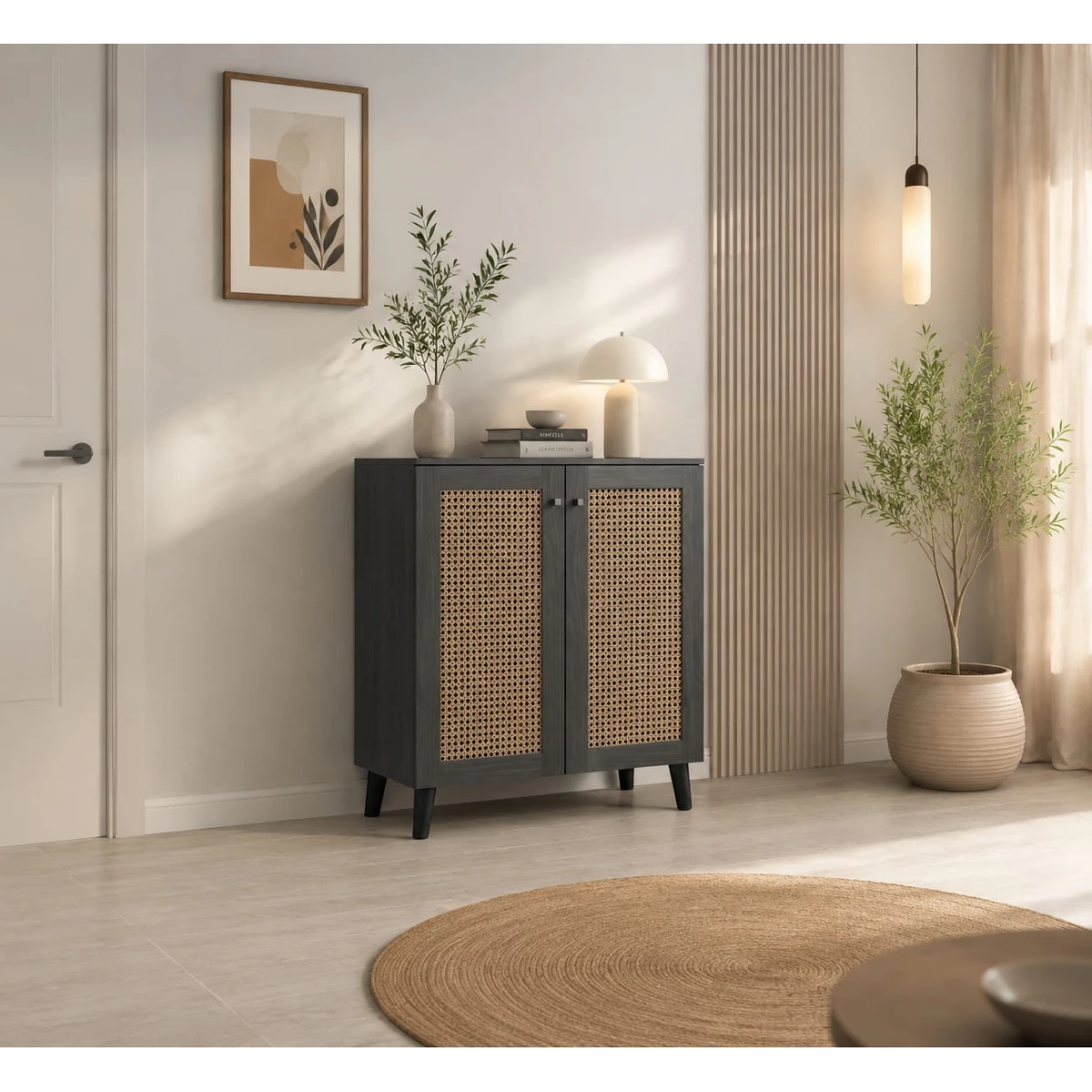 دولاب جزمه ماليزي 2باب SC-808 GREY