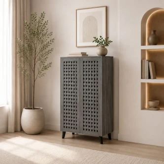 دولاب جزمه ماليزي 2باب  SC-815 GREY