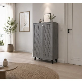 دولاب جزمه ماليزي 2باب  SC-816 GREY