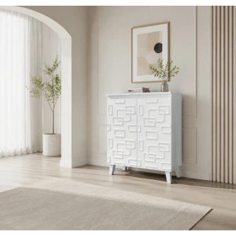 دولاب جزمه ماليزي 76سم SC-051 WHITE