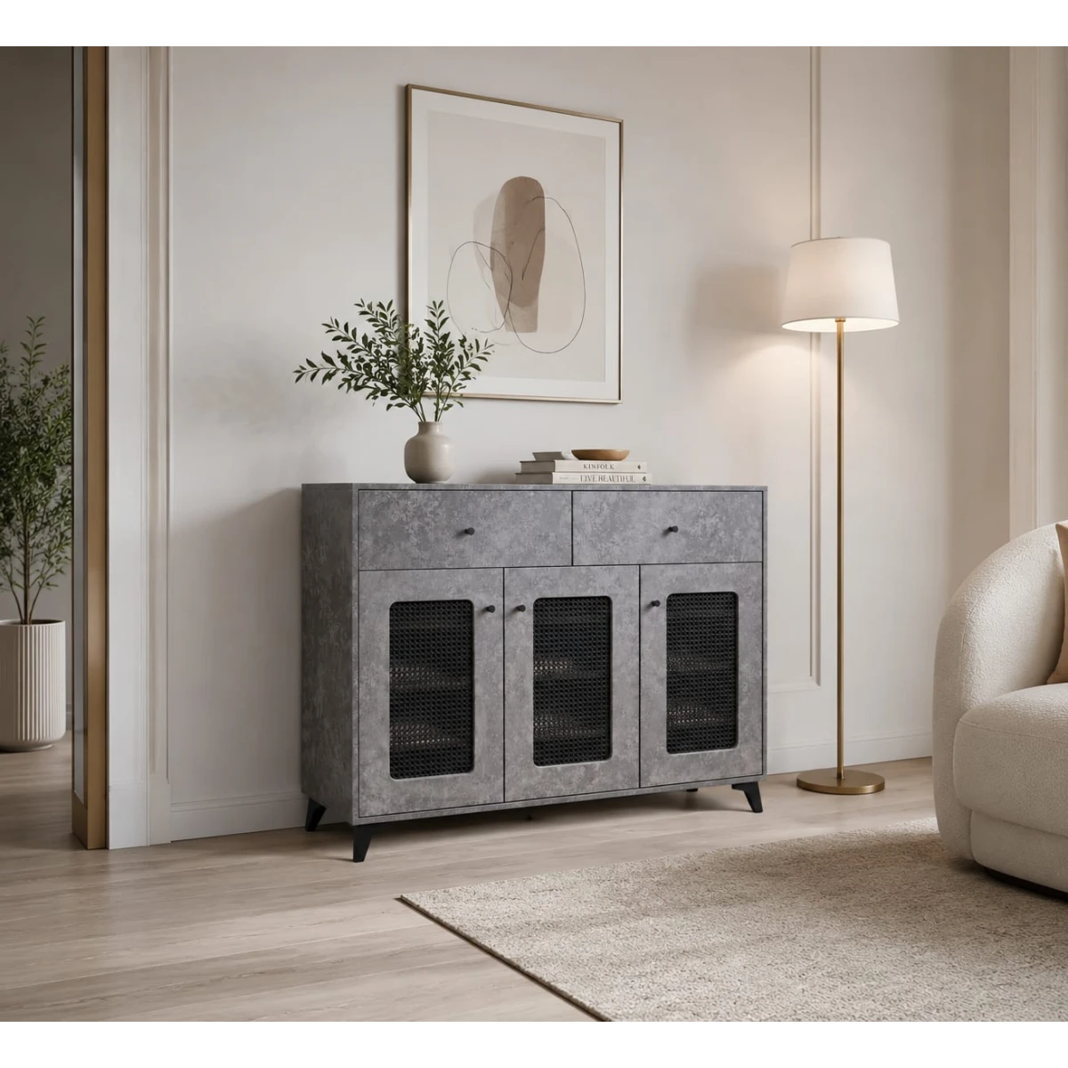 دولاب متعدد الاغراض 100 سم SC-31 GREY