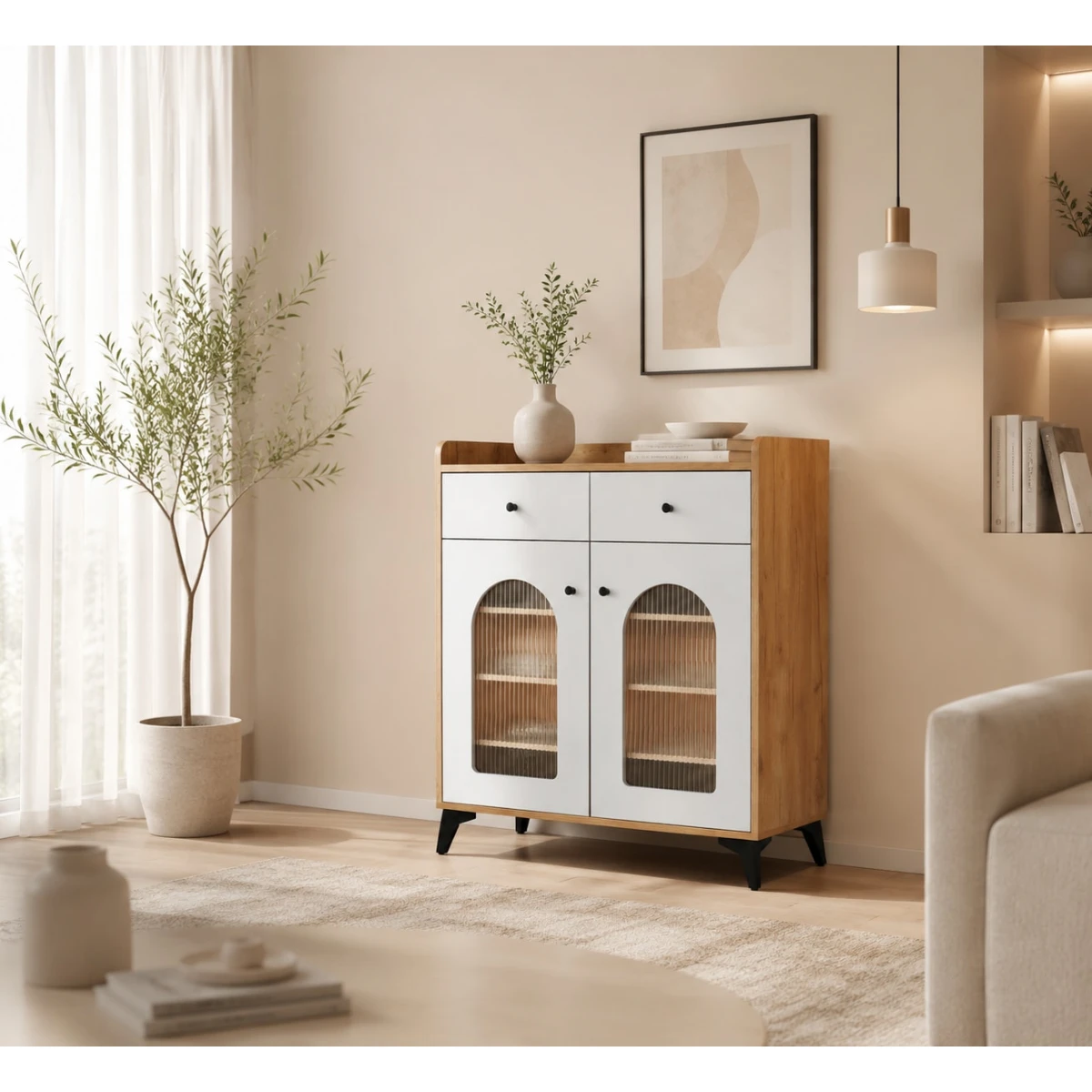 دولاب متعدد الاغراض مقاس 80 سم BF-06 WOOD