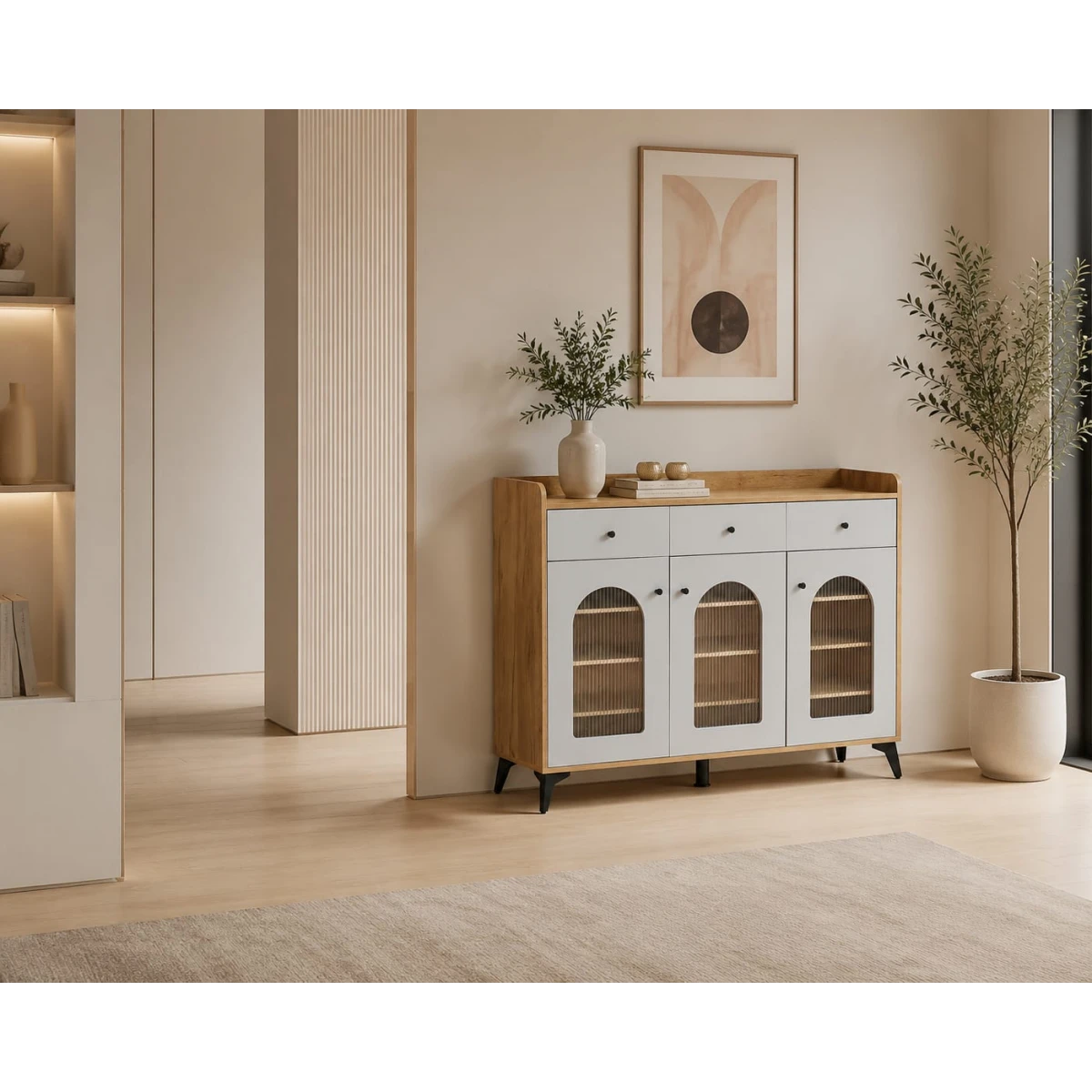 دولاب متعدد الاغراض مقاس 120 سم BF-06 WOOD