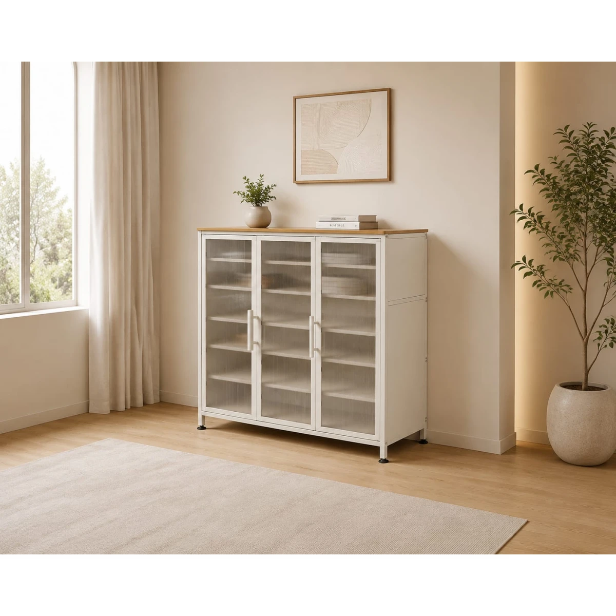 خزانة متعدد الاستخدام مقاس 105*110  BF-08 WOOD