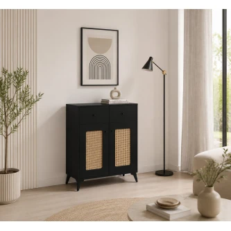 دولاب متعدد الاغراض مقاس 80 سم SC-034 BLACK