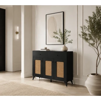 دولاب متعدد الاغراض مقاس 120 سم SC-034 BLACK