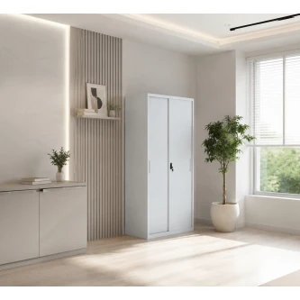 دولاب مكتبي حديد مقاس 185*85 OW-004 GREY