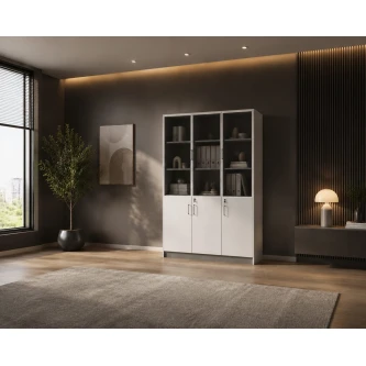 دولاب ملفات 3باب OW-11 WHITE&GREY