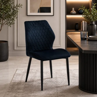 كرسي مفرد مخمل C-002 BLACK