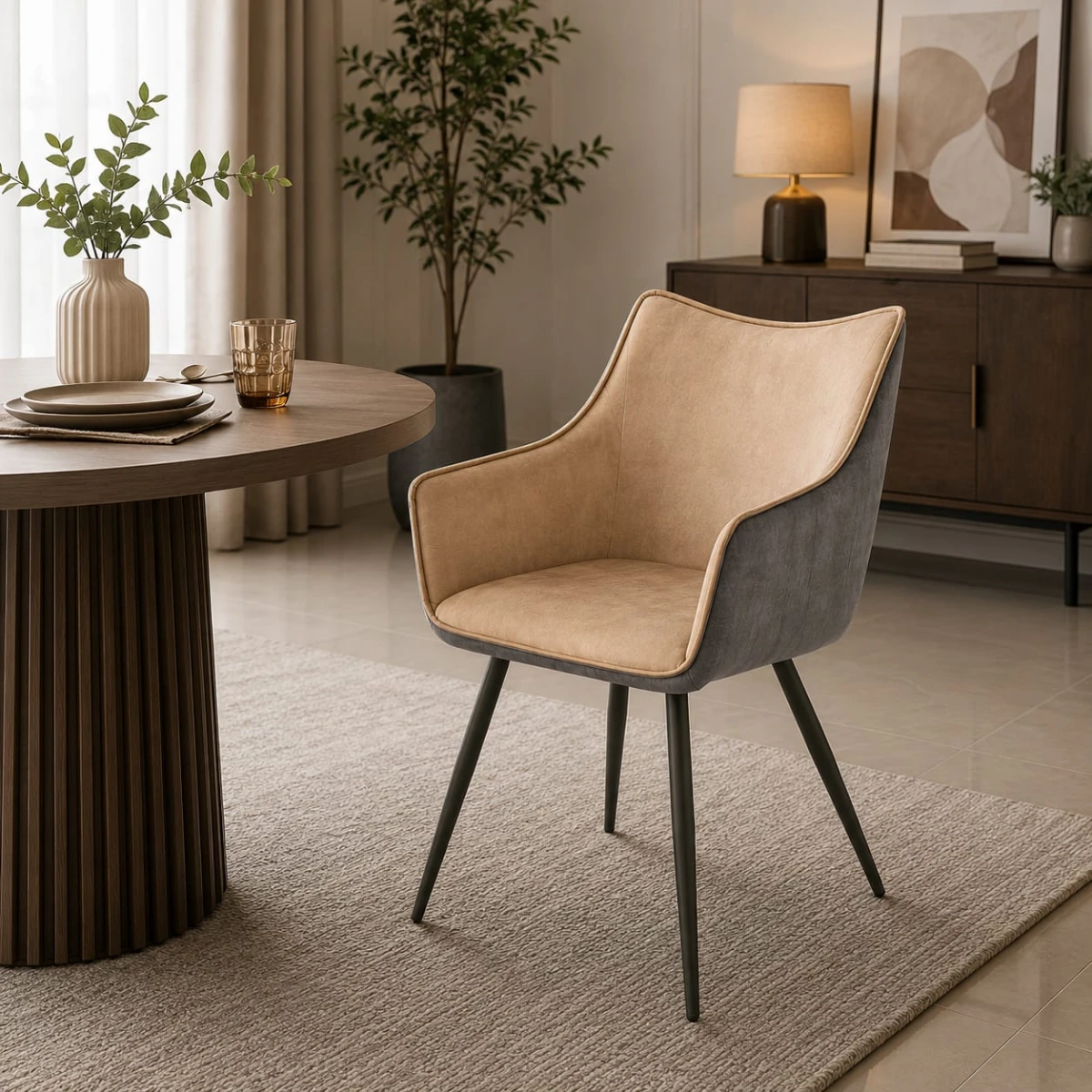 كرسي مفرد CH-97 BEIGE