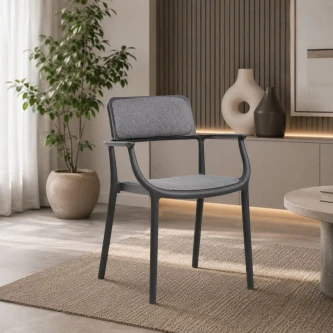 كرسي بلاستيك مفرد LR-001 GREY