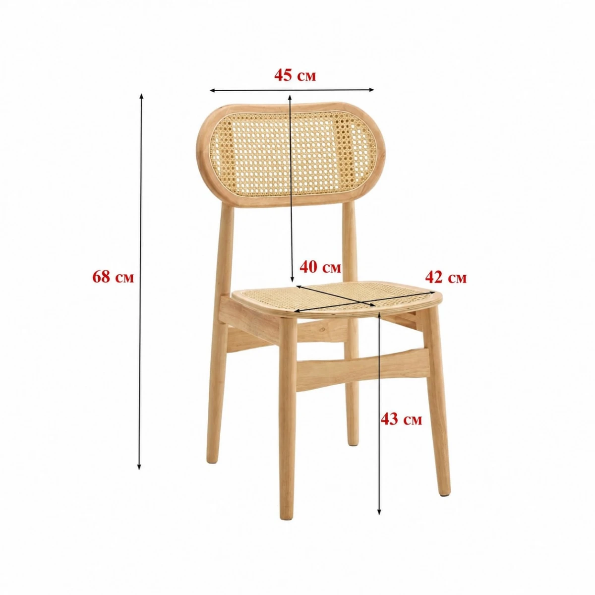 كرسي خشب مفرد XS-002 BEIGE