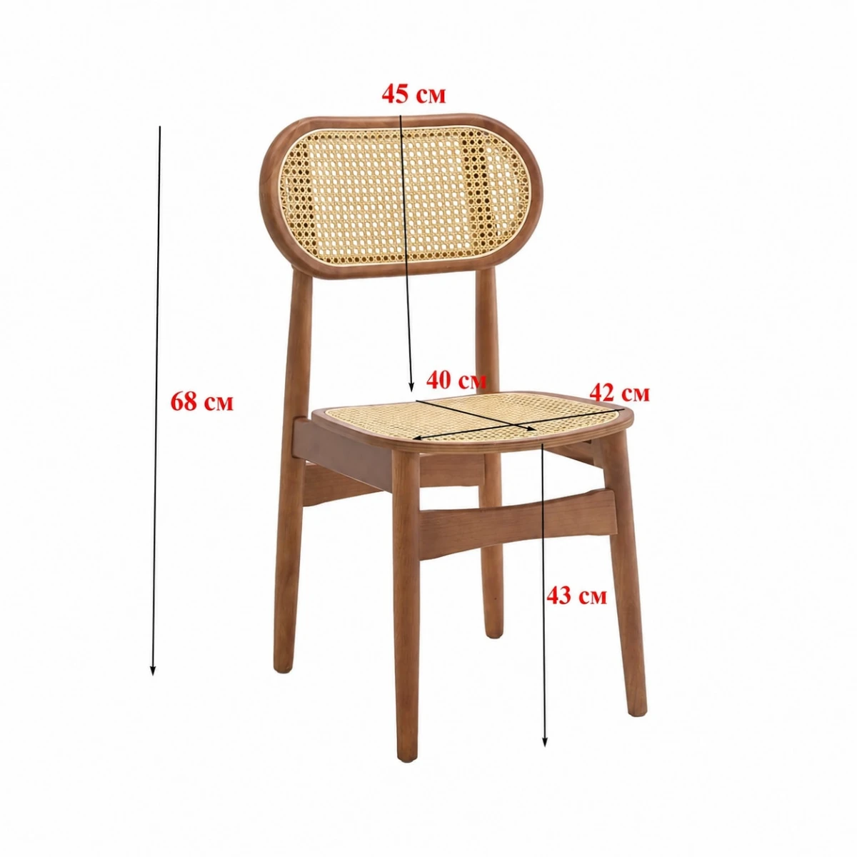 كرسي خشب مفرد XS-002 BROWN