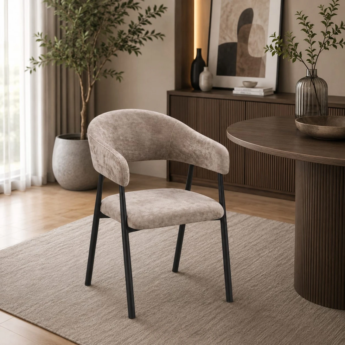 كرسي مفرد WM-07 D.BEIGE