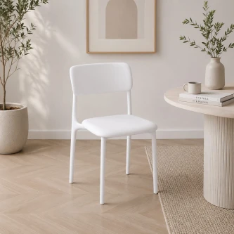 كرسي مفرد بلاستيك FC-105 WHITE