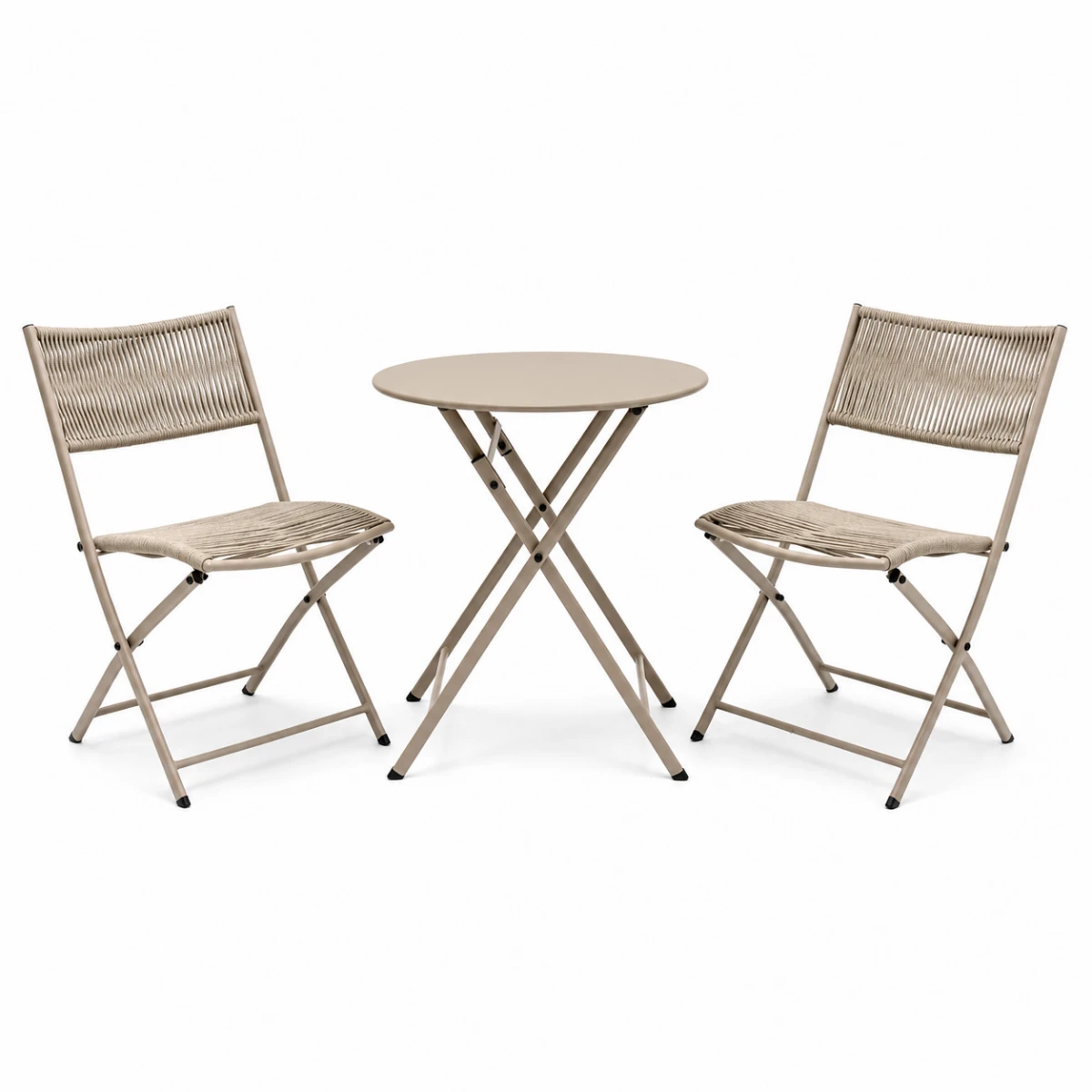 طقم كرسيين وطاولة CCT720 BEIGE