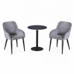 طقم كرسيين و طاولة 1+2 TS-03 GREY/BLACK