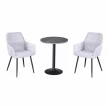 طقم كرسيين و طاولة 1+2 TS-04 GREY/BLACK